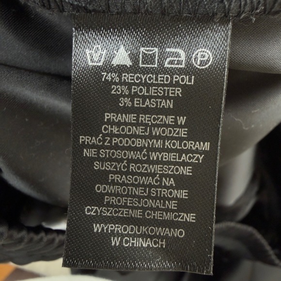 Caroline Constas NWT Black Wide Leg Palazzo Pants Size M Satin Minimalist - Picture 10 of 11